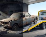 nepojizdne auto v garazi