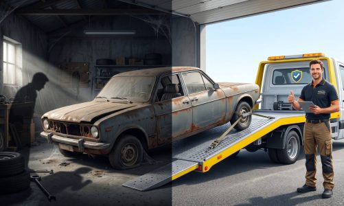nepojizdne auto v garazi