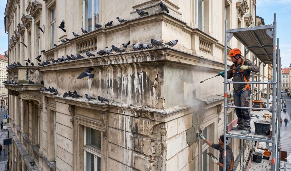 Holubi, kavky a jiní ptáci: jak poškozují fasády a co to obnáší opravit 1 jak holuby poskozuji fasady