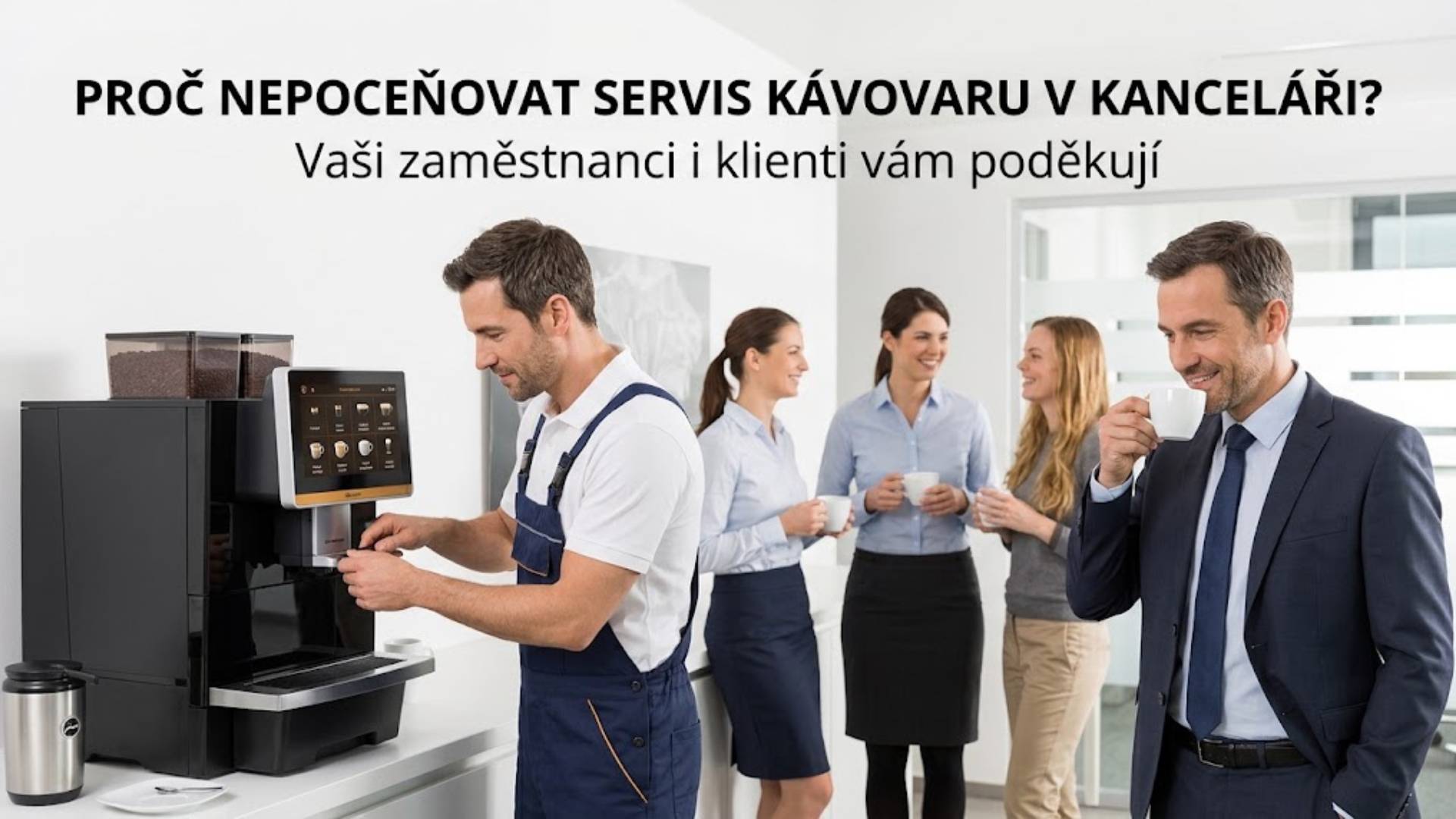 Proč nepodceňovat servis kávovaru v kanceláři? Vaši zaměstnanci i klienti vám poděkují